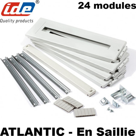 Kit plastron + rail DIN pour coffret IDE Atlantic IDE