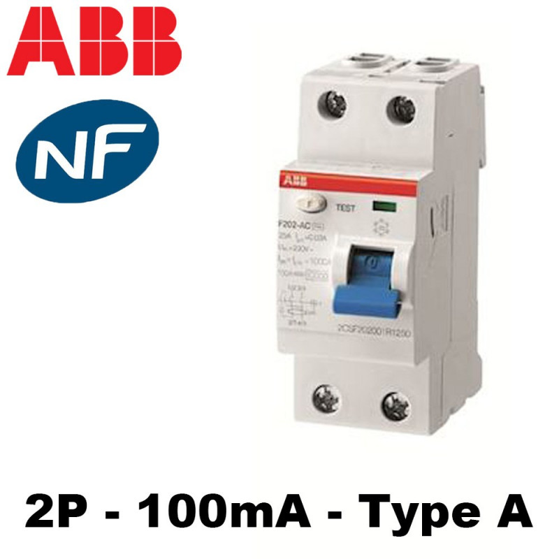 Interrupteur différentiel F202 Type A ABB