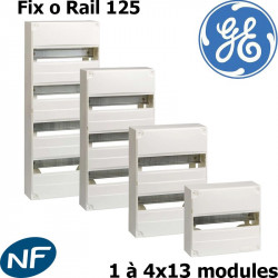 Tableau électrique divisionnaire General Electric Fix o Rail 125 (13 modules)