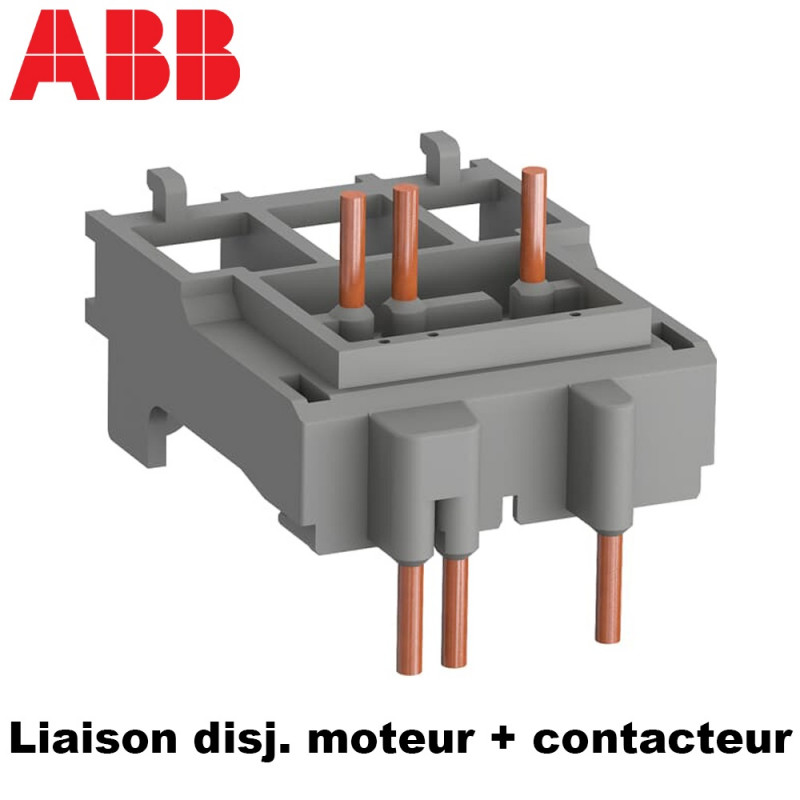 Adaptateur pour raccordement d'un disjoncteur moteur et contacteur ABB ABB