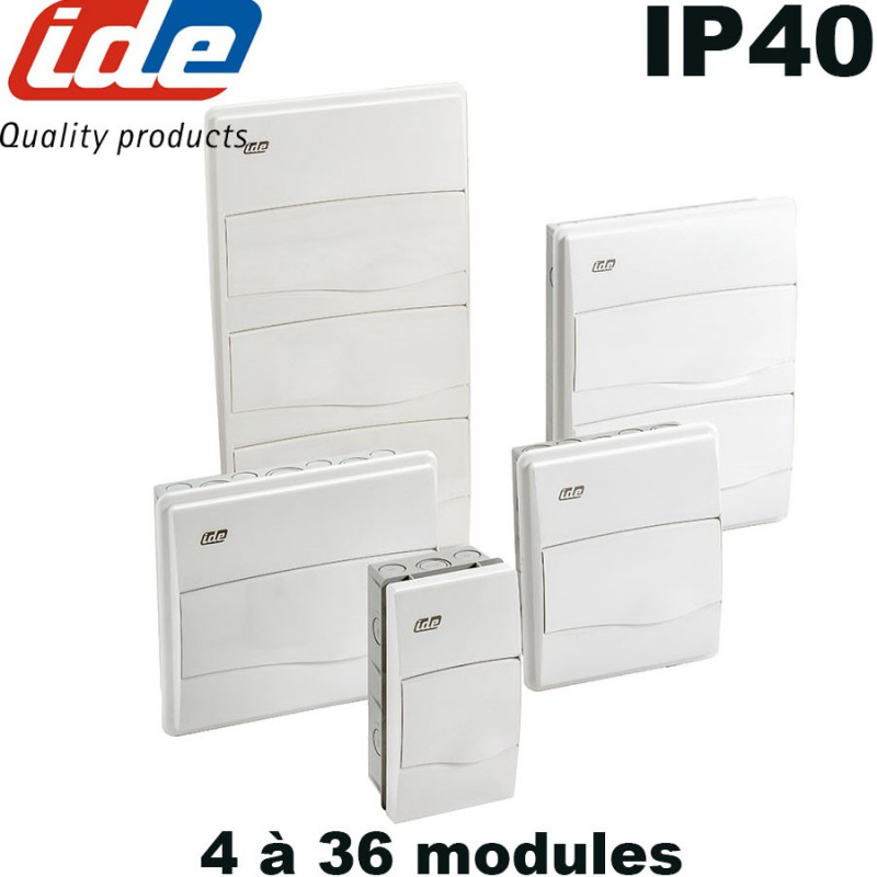 Tableau électrique encastré IP40 IDE Oro IDE