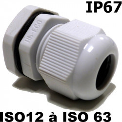 Presse étoupe ISO IP67 + contre écrou Hilpress Presse étoupe ISO IP67 + contre écrou Hilpress