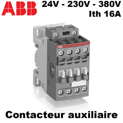 Contacteur auxiliaire 24V, 230V ou 380V - ABB ABB
