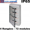 Coffret étanche IP65 72 modules Elettrocanali Elettrocanali