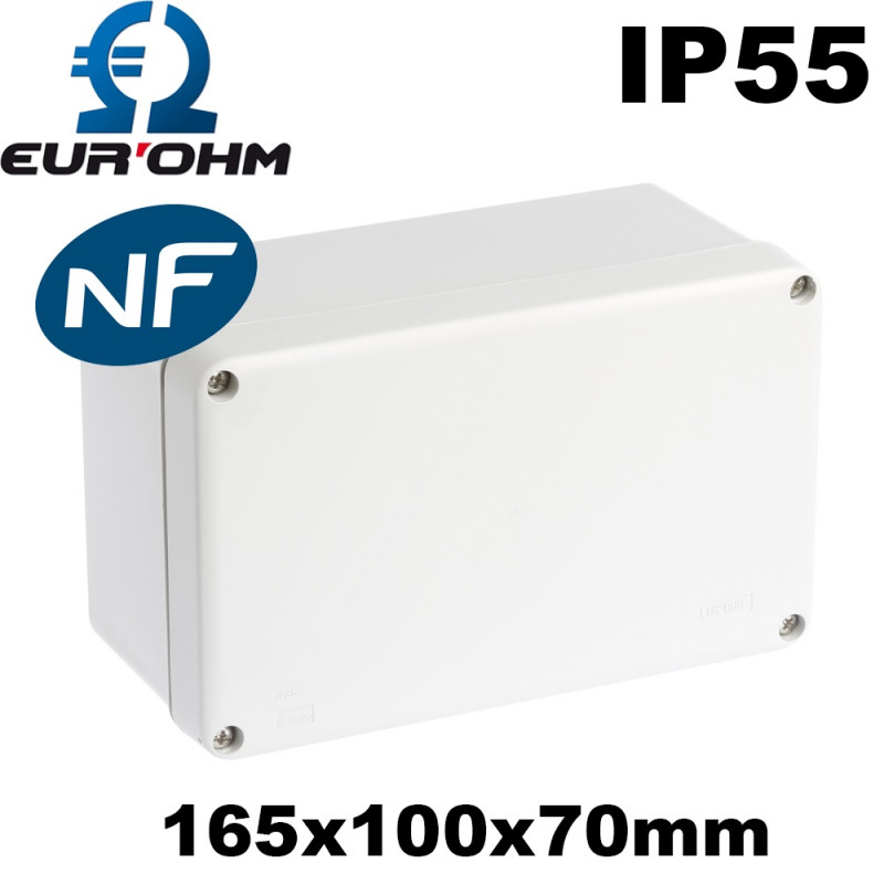Boite de dérivation étanche IP55 960°C face lisse Eurohm Eur'Ohm Boite de dérivation étanche IP55 960°C face lisse Eurohm Eur'Ohm