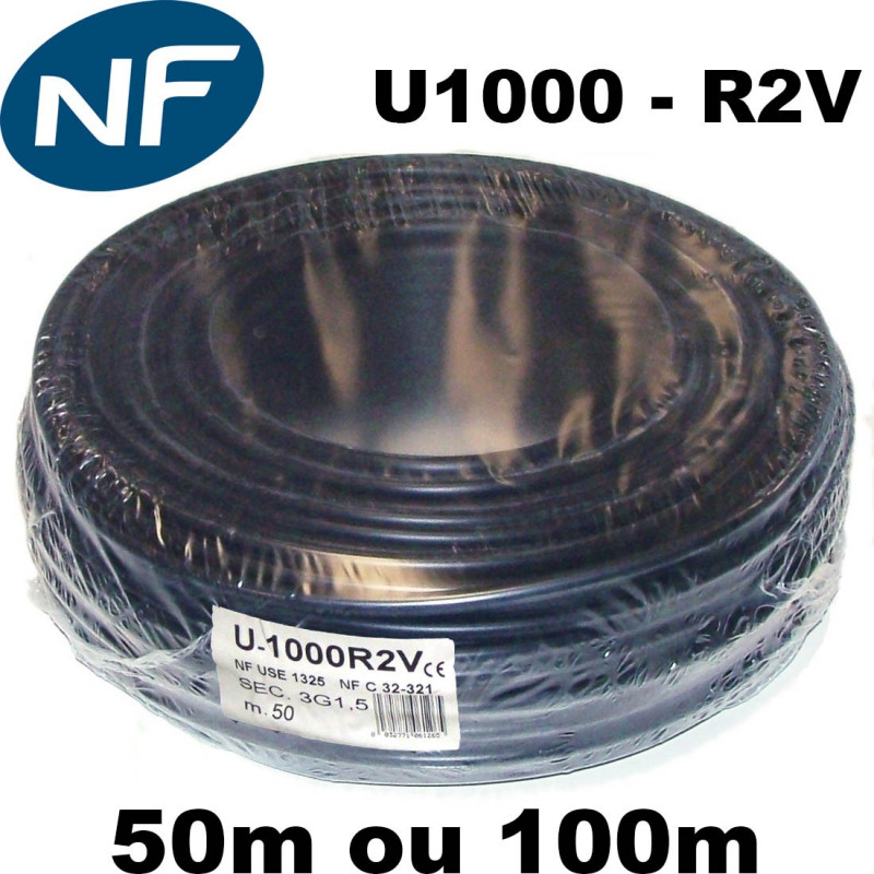 Cable U1000 R2V (section 1,5 à 35mm²)