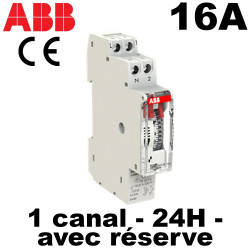 Interrupteur horaire journalier analogique ABB Interrupteur horaire journalier analogique ABB