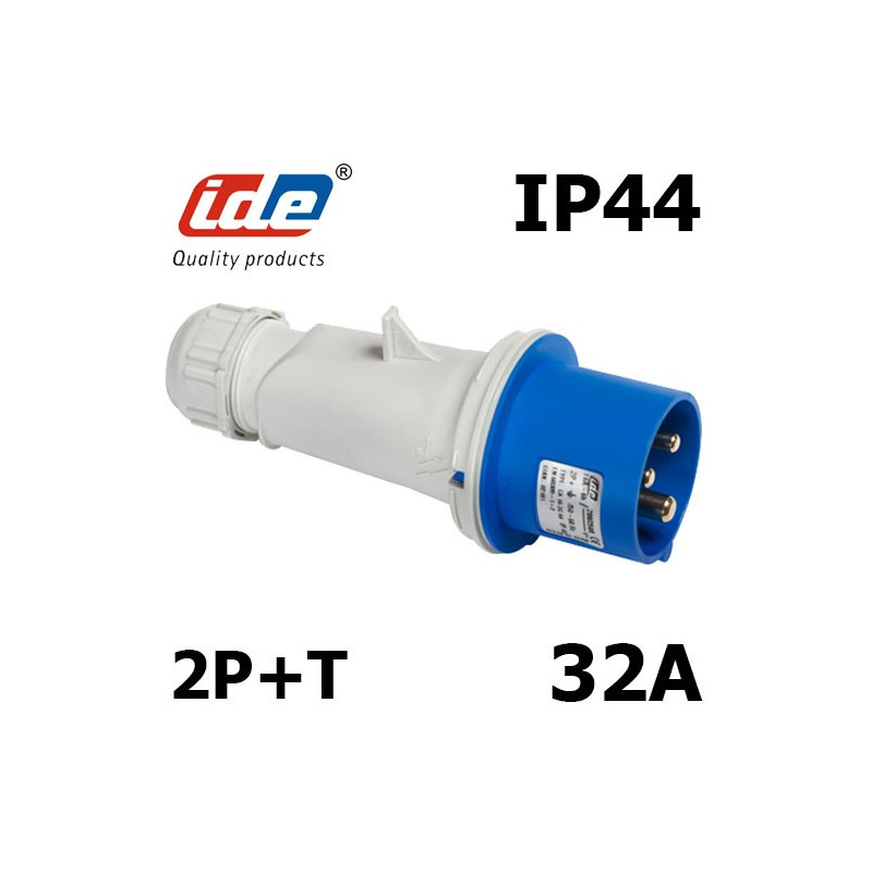 Prise CEE Male 2P+T 32A IP44 ou IP67 IDE Prise CEE Male 2P+T 32A IP44 ou IP67 IDE