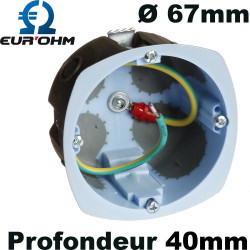 Boite d'encastrement faradisée Eurohm Eur'Ohm Boite d'encastrement faradisée Eurohm Eur'Ohm