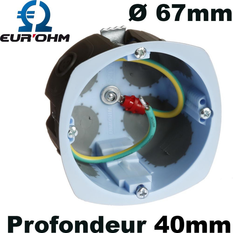Boite d'encastrement faradisée Eurohm Eur'Ohm Boite d'encastrement faradisée Eurohm Eur'Ohm