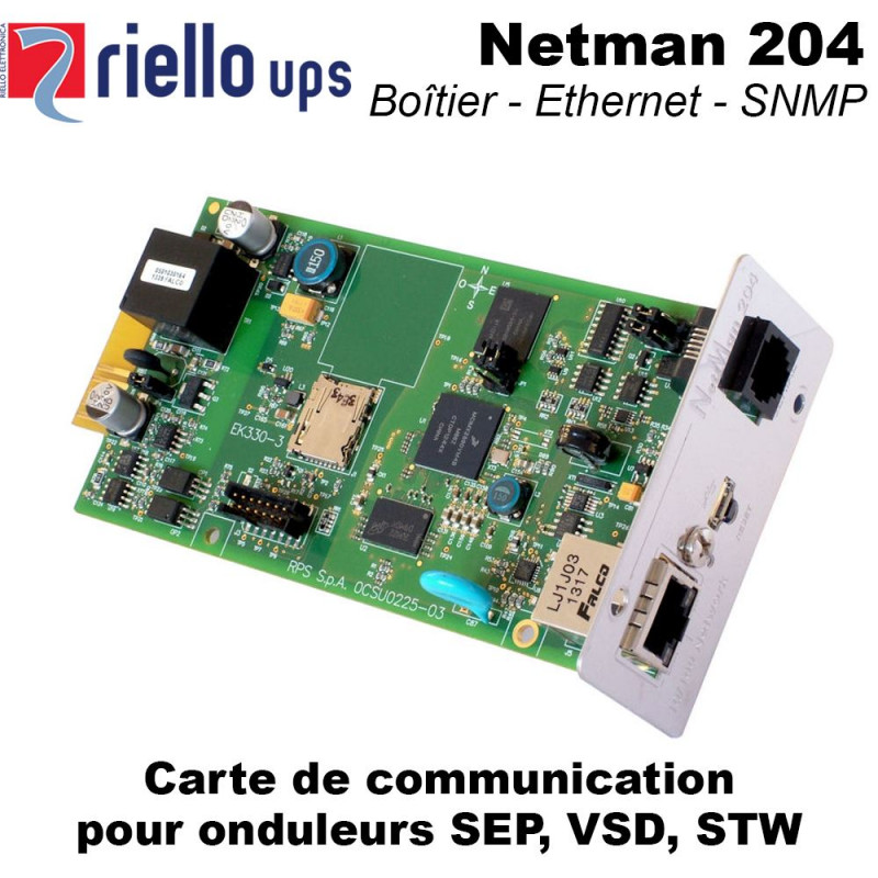 Carte de communication pour Onduleur SEP, VSD et STW Riello UPS Carte de communication pour Onduleur SEP, VSD et STW Riello UPS