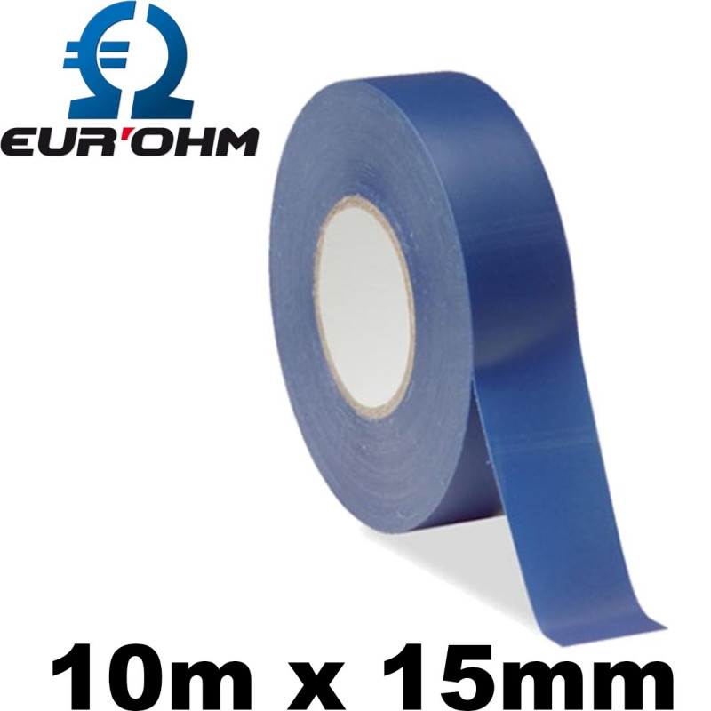 Ruban isolant pour électricien 10m x 15mm Eur'Ohm Ruban isolant pour électricien 10m x 15mm Eur'Ohm