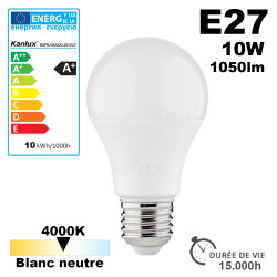 Ampoule LED E27 10W 1050lm 4000K 15,000h Kanlux Ampoule LED E27 10W 1050lm 4000K 15,000h Kanlux