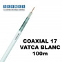 Couronne de cable TV coaxial 17 VATCA Blanc 100m