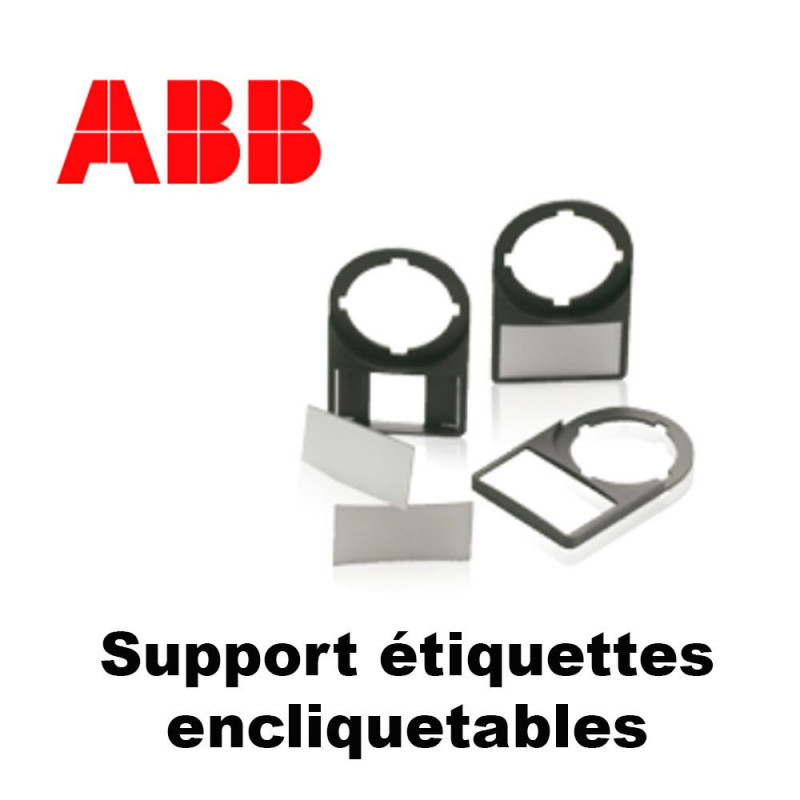 Support Étiquettes encliquetables pour boutonnerie ABB ABB