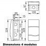 Coffret de distribution encastrable IP40 IDE ORO IDE