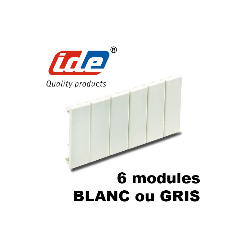 Obturateur 6 modules pour coffrets IDE IDE Obturateur 6 modules pour coffrets IDE IDE
