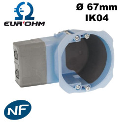Boite pour micromodule airmétic 1 poste profondeur 40mm Eur'Ohm Boite pour micromodule airmétic 1 poste profondeur 40mm Eur'Ohm