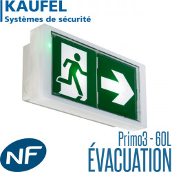 Bloc Kaufel PRIMO3 60L autotestable SATI 100% Led Kaufel Bloc Kaufel PRIMO3 60L autotestable SATI 100% Led Kaufel