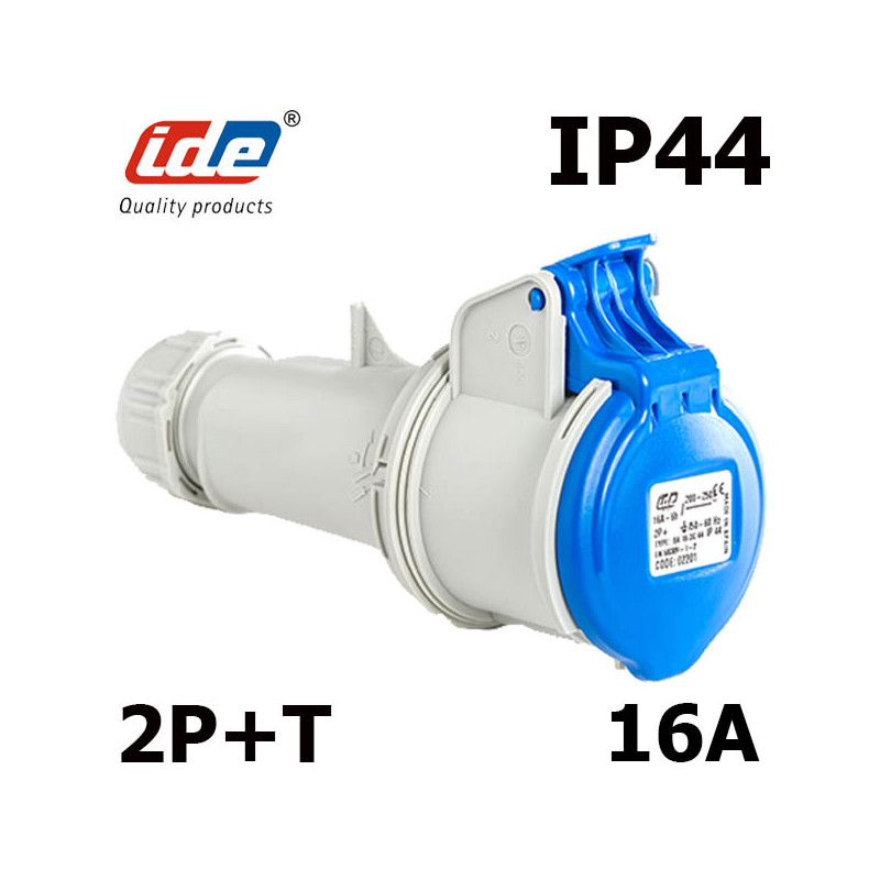 Prise femelle 2P+T 16A IP44 IDE Prise femelle 2P+T 16A IP44 IDE