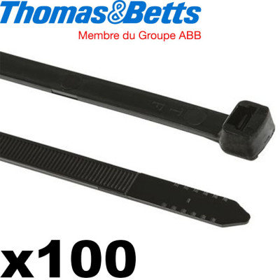 Collier attache câble électrique noir Thomas & Betts