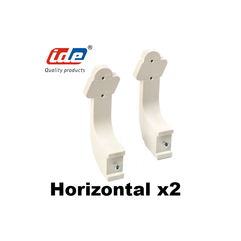 Support goulotte cablage horizontal (2 pièces) IDE