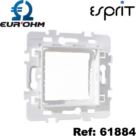 Adaptateur module 45x45 Blanc Esprit Eurohm