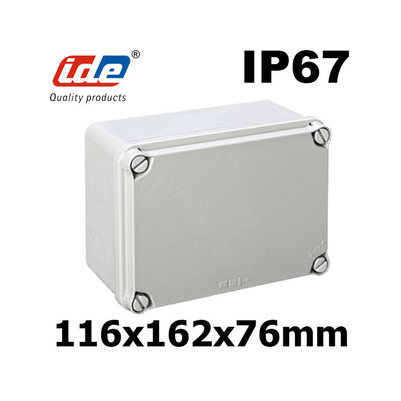Boite de dérivation électrique IP67 jusquà 4 entrées pour une utilisation intérieure ou extérieure 
