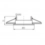 Anneau ALOR pour spot encastrable compatible avec culots GU10 et Gx5,3 KANLUX