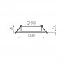 Support de spot encastrable orientable compatible GU5,3 KANLUX