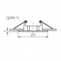 Spot encastrable rond fixe ou orientable max 50W KANLUX