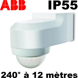 Détecteur infrarouge étanche IP55 240° - ABB Basic LINE Détecteur infrarouge étanche IP55 240° - ABB Basic LINE