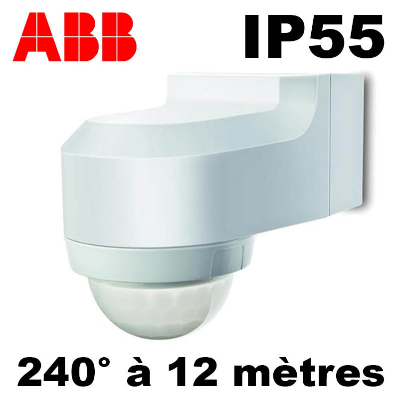 Détecteur infrarouge étanche IP55 240° - ABB Basic LINE Détecteur infrarouge étanche IP55 240° - ABB Basic LINE
