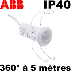 Mini détecteur de présence encastrable ABB Basic LINE 360° Mini détecteur de présence encastrable ABB Basic LINE 360°
