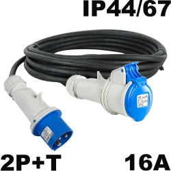 Rallonge CEE P17 2P+T 16A étanche 3x2,5mm² Rallonge CEE P17 2P+T 16A étanche 3x2,5mm²