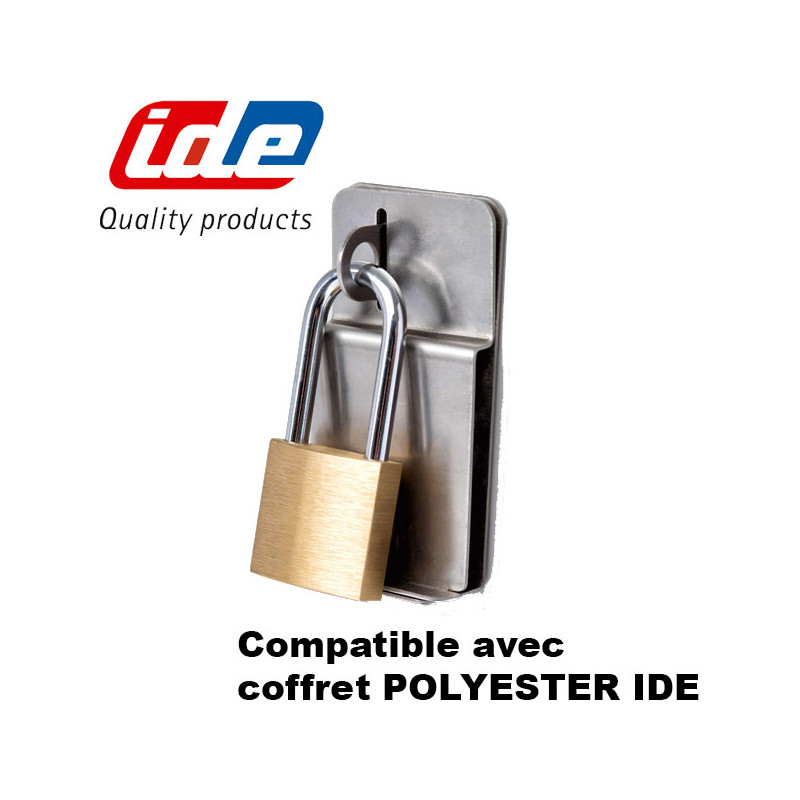 Fermeture par cadenas coffret polyester IDE IDE