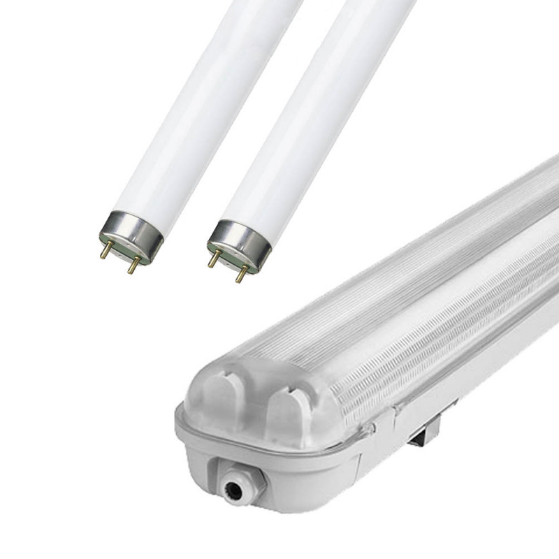 Réglette étanche 2x36W + tube fluo GARANTIE 2 ans à partir de 20€ HT