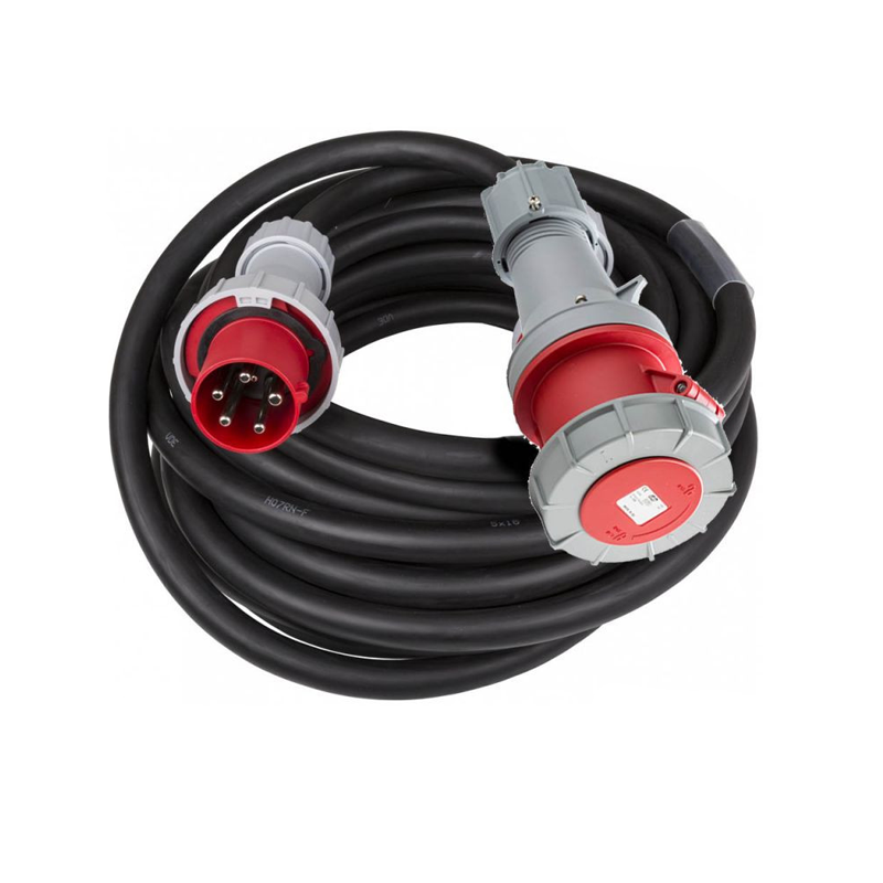 Rallonge triphasé + neutre 63A 3P+N+T 380V - Cable HO7RNF 5x16mm² Rallonge triphasé + neutre 63A 3P+N+T 380V - Cable HO7RNF 5x16mm²