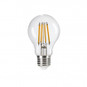 Ampoule LED E27 filament 6 ou 7W, blanc chaud, 15.000h