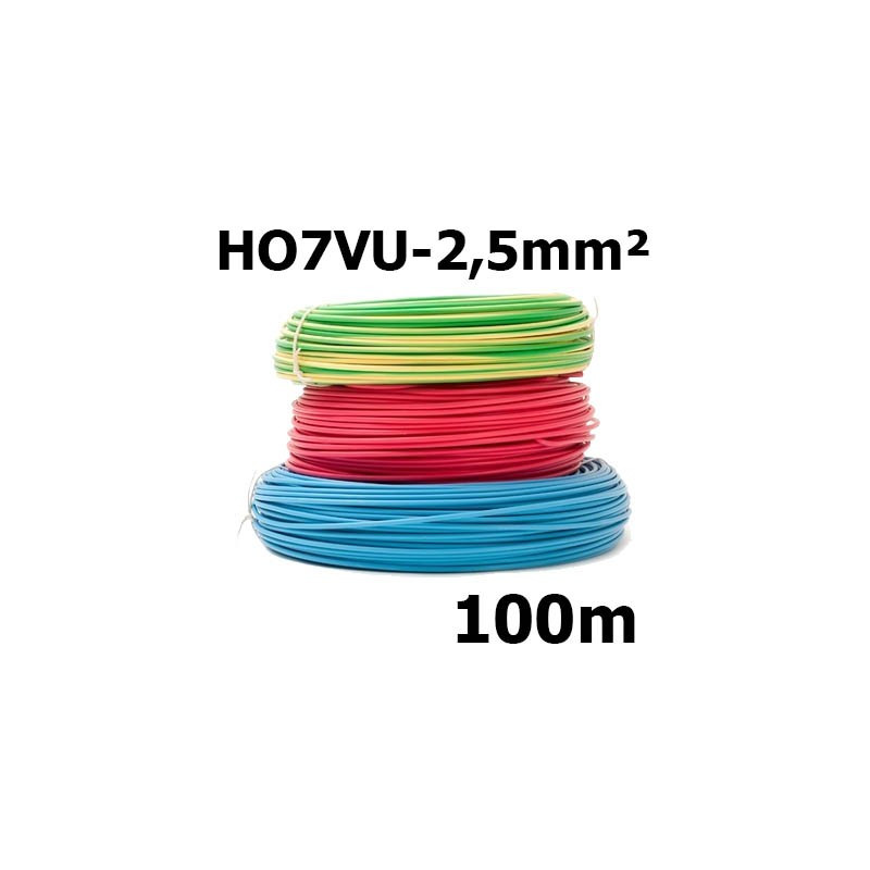 Fil rigide HO7VU 2,5mm² Fil rigide HO7VU 2,5mm²