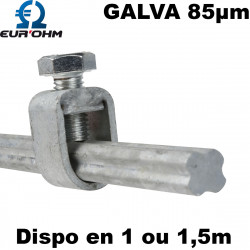 Piquet de terre galva Eur'Ohm Piquet de terre galva Eur'Ohm