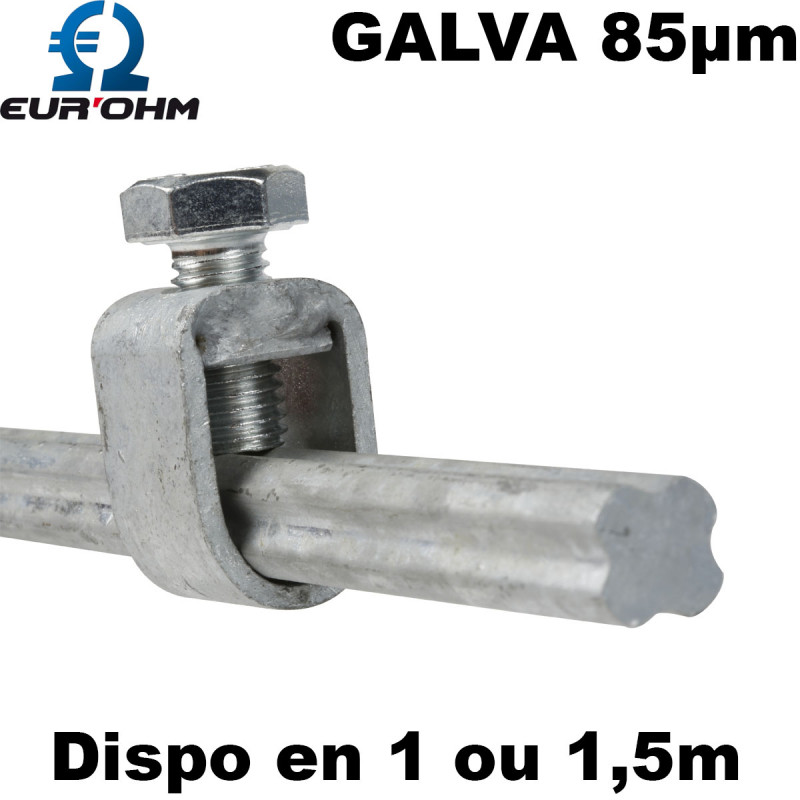 Piquet de terre galva Eur'Ohm Piquet de terre galva Eur'Ohm