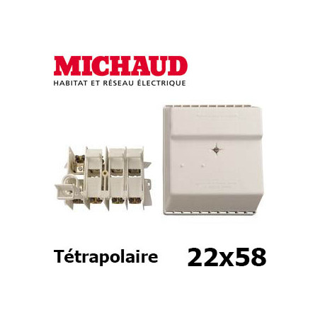 Coffret coupe circuit à cartouche tétra 22x58 - Michaud P074