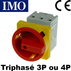 Sectionneur rotatif triphasé ou tétrapolaire 40A ou 63A Sectionneur rotatif triphasé ou tétrapolaire 40A ou 63A