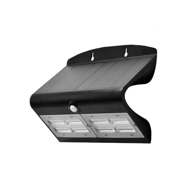 Applique murale solaire LED 6.8W 4000°K Noir avec Détecteur Applique murale solaire LED 6.8W 4000°K Noir avec Détecteur