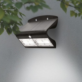 Applique murale solaire LED 6.8W 4000°K Noir avec Détecteur