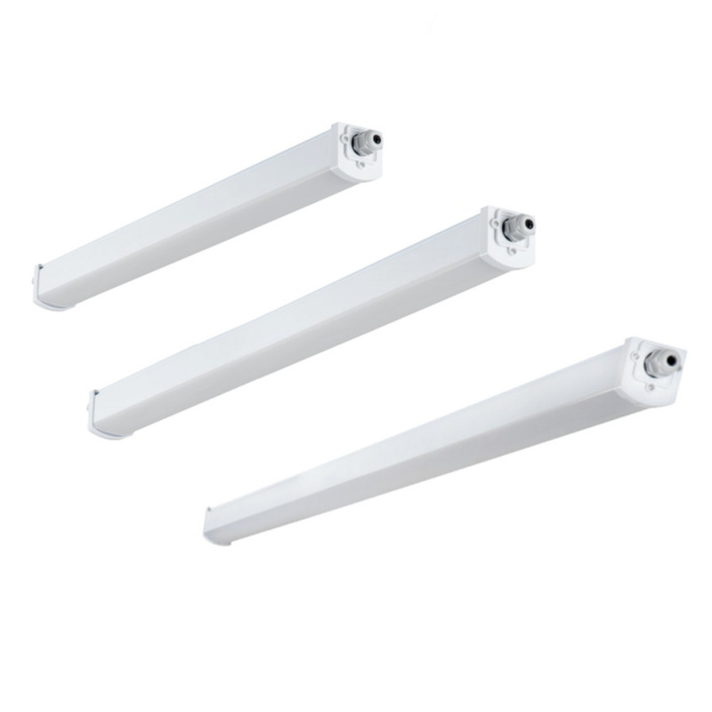 Réglette LED étanche 18W à 48W cablage traversant Kaufel Réglette LED étanche 18W à 48W cablage traversant Kaufel