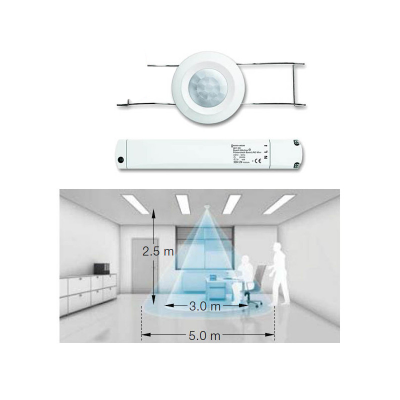 Mini détecteur de présence encastrable ABB Basic LINE 360°