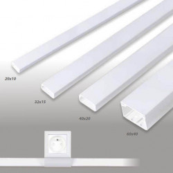 Moulure électrique PVC à 1,51€ le mètre de moulure PVC