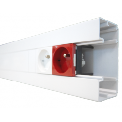 Goulotte appareillable pour prises 45x45mm - Livré en 24h